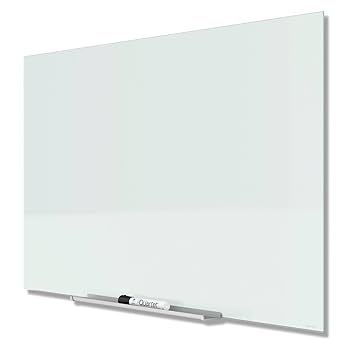 Quartet Magnetic Glass Dry Erase White Board, 39
